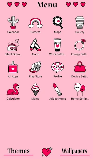 Stylish Wallpaper Heart Snap Theme Screenshot 1