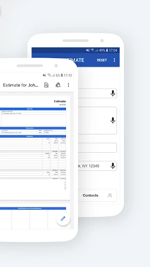 Job Estimator App Screenshot 1