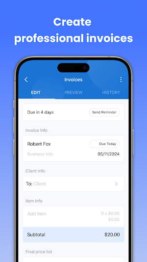 BillUp: Easy Invoice Maker Screenshot 2
