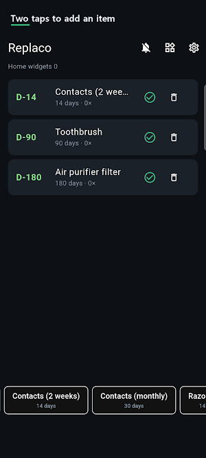 Replaco: Filter Reminder Screenshot 1