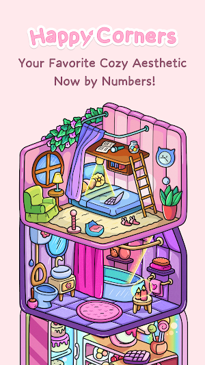 Happy Corners: Color by Number Screenshot 0