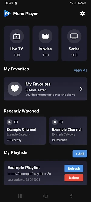 Mono IPTV Player Screenshot 0