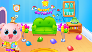 cute pig's birthday party Screenshot 1