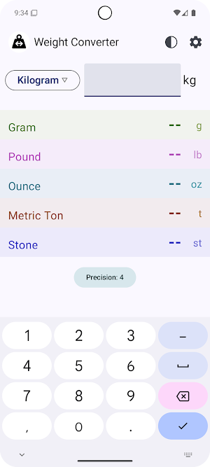 Weight Converter Screenshot 0