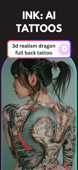 INK: AI Tattoo Generator & Art Screenshot 0