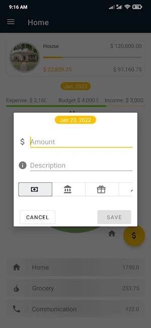 Simple Budget Screenshot 1