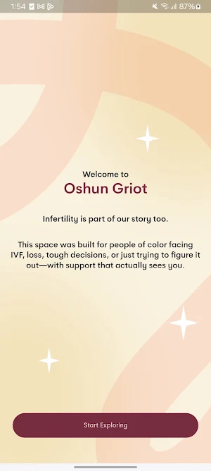 Oshun Griot: IVF & Infertility Screenshot 0