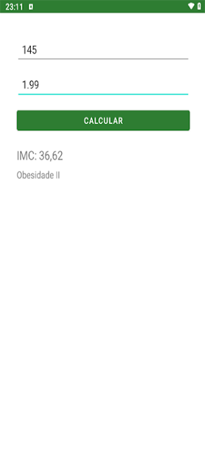 Calculadora de IMC Screenshot 1