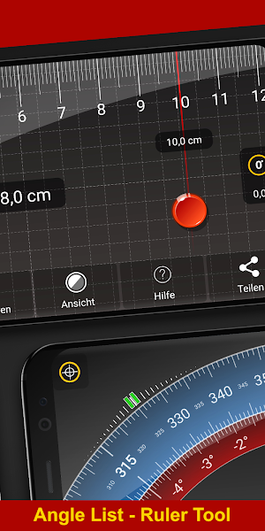 Bubble Level, Spirit Level, Clinometer, Protractor Screenshot 3
