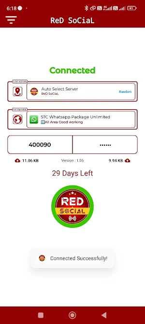 ReD SoCiaL VPN Screenshot 1