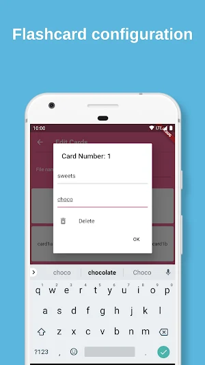Flashcards from text file Screenshot 1