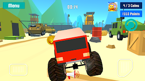 Monster Truck Stunt Speed Race by Kaufcom Screenshot 3