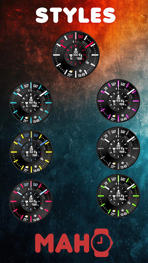 MAHO015 Wear OS Watch Face Screenshot 2