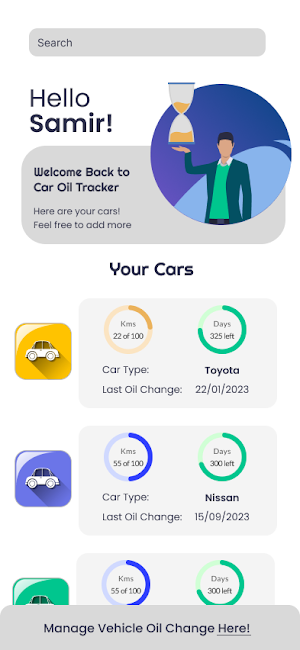 Car Oil Change Tracker Screenshot 0