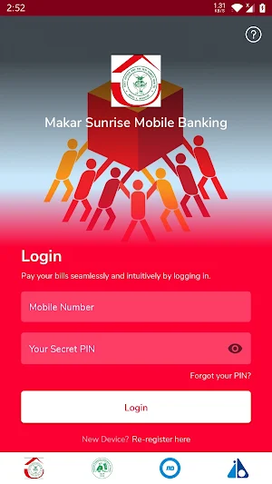 Makar Sunrise Mobile Banking Screenshot 1