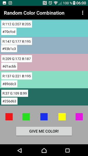 Random Color Combination Screenshot 3