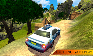 Offroad Real Taxi Car Simulator- Hill Cab Driver Screenshot 1