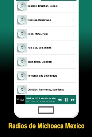 Radios de Michoacan Screenshot 2