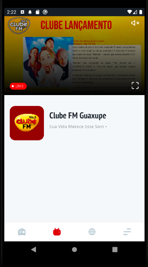 Clube FM Guaxupé Screenshot 1