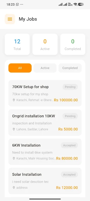 Solar Partner Screenshot 1