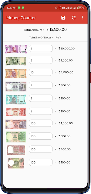 Money Counter Screenshot 1