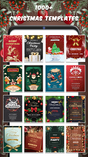 Christmas Invitation Cards Screenshot 0