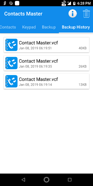 Advanced Contacts Manager - Backup & Restore Screenshot 3