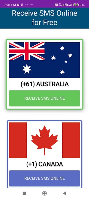 Receive SMS Online - India Screenshot 0