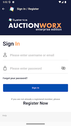 AuctionWorx Enterprise Demo Screenshot 2