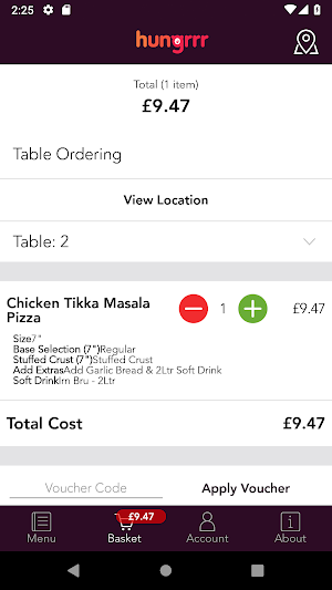 Food Partner Ordering Screenshot 3