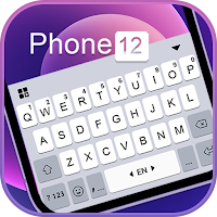 Purple Phone 12 Keyboard Background
