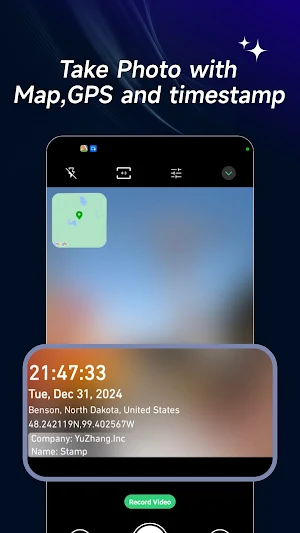 Timestamp Camera: GPS Map Cam Screenshot 0