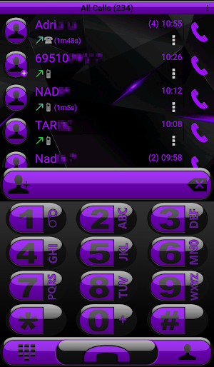 Theme Futura Purple Rocketdial Screenshot 0