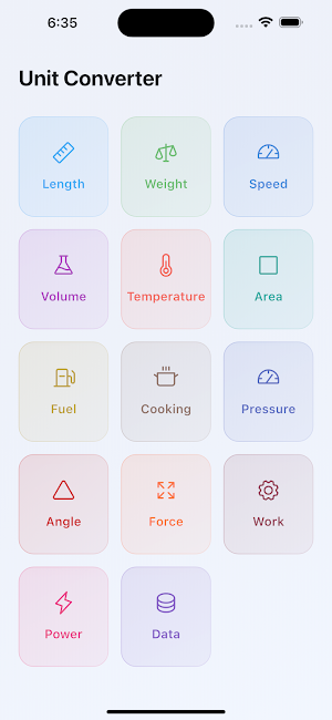 Unit Converter Screenshot 0