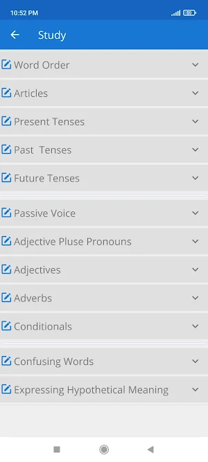 Quiz English Grammar Test Screenshot 1