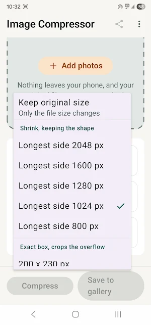 Image Compressor Screenshot 1
