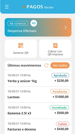 +PAGOS Nación Screenshot 1