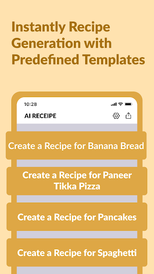 AI Recipe Generator Screenshot 2