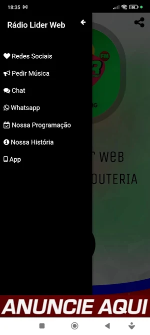 Rádio Lider Web Screenshot 2