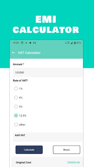 Easy EMI Loan Calculator Screenshot 2