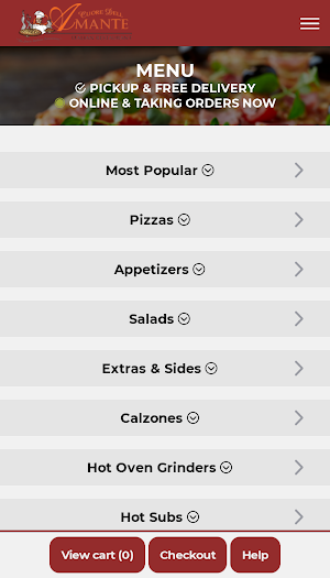 Amante Pizza & Pasta Screenshot 1