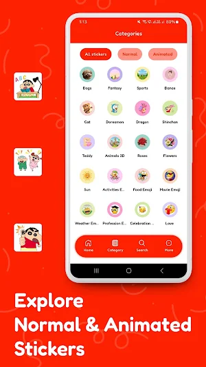 Shinchan Stickers Screenshot 2