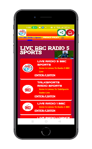 Live BBC Radio 5 Sports Screenshot 1