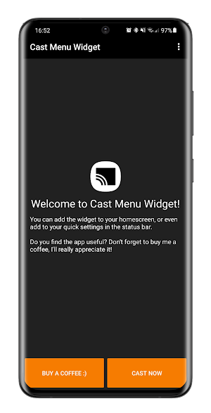 Cast Menu Widget Screenshot 2