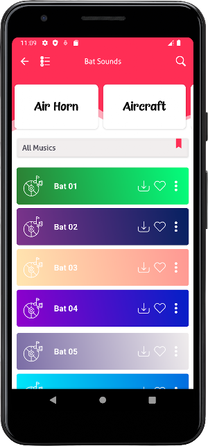 Bat sounds Screenshot 1