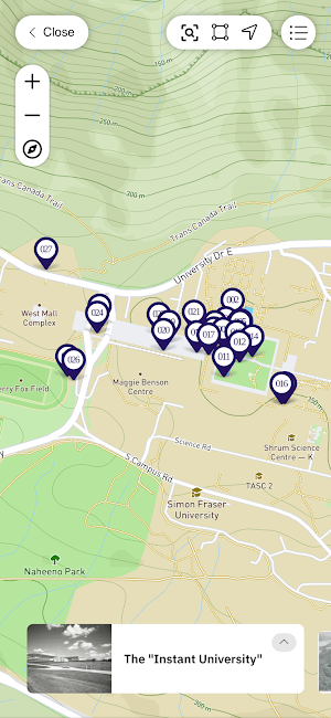 SFU Archives Walking Tours Screenshot 2