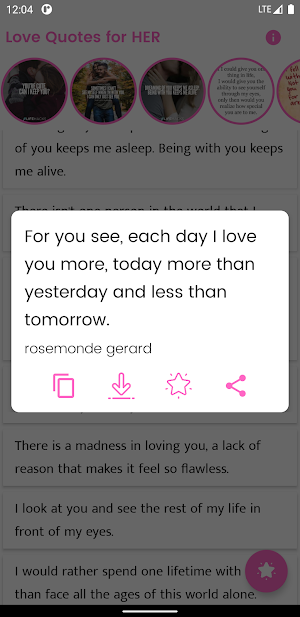 Love Quotes for HER and Saying Screenshot 3
