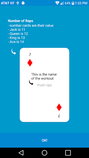 Card Workout Screenshot 0