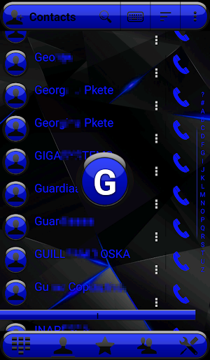 Theme Futura Blue Rocketdial Screenshot 2