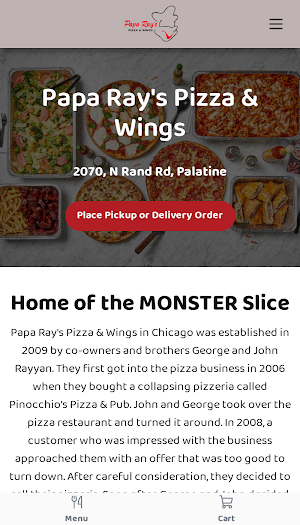 Papa Ray's Pizza & Wings Screenshot 0
